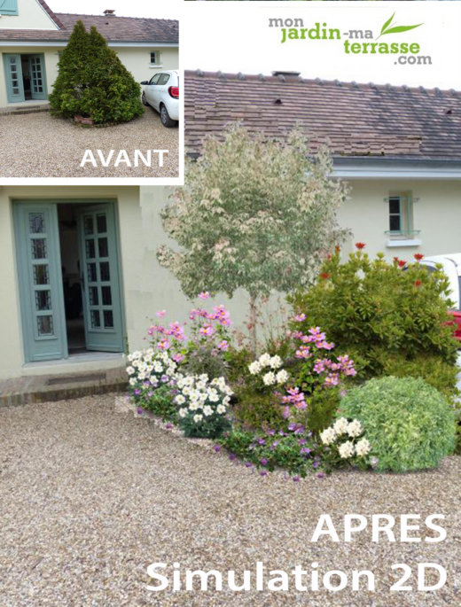 Aménagement d’entrée extérieur de maison