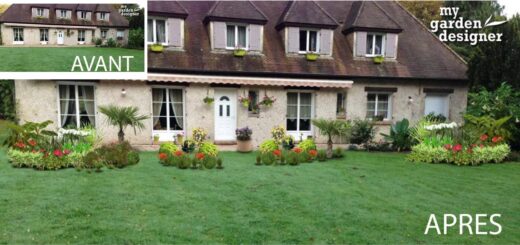 Amenagement&#x20;d&amp;&#x23;8217&#x3B;un&#x20;jardin&#x20;devant&#x20;une&#x20;maison