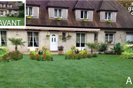 Amenagement d&#8217;un jardin devant une maison