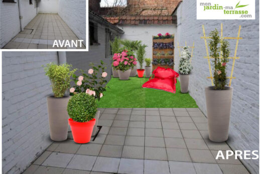 Aménager un patio en longueur