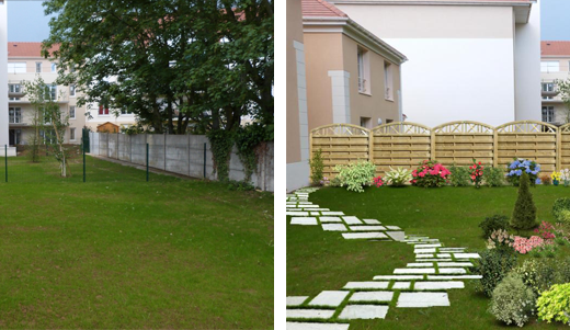 Aménager un jardin mitoyen de style anglais