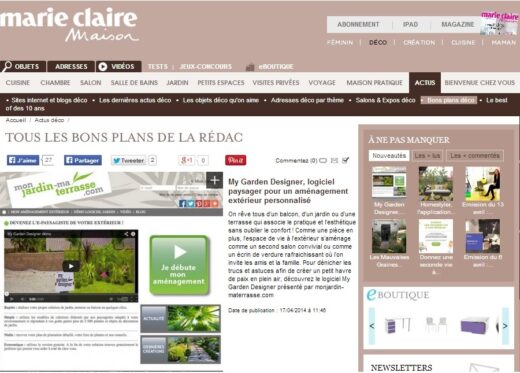 on parle de nous dans Marie Claire Maison ;)